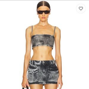 Revolve Icon Denim Cady Mini Top Sz XS